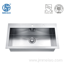 16 Gauge Single Bowl Top Mount Kitchen Sink